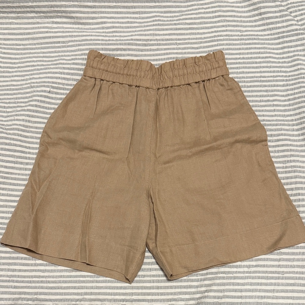 COS High Waist Linen Shorts XS